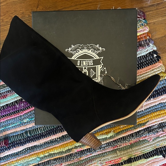 Silent D Black kitten Heeled Boots for Women - Picture 3 of 5